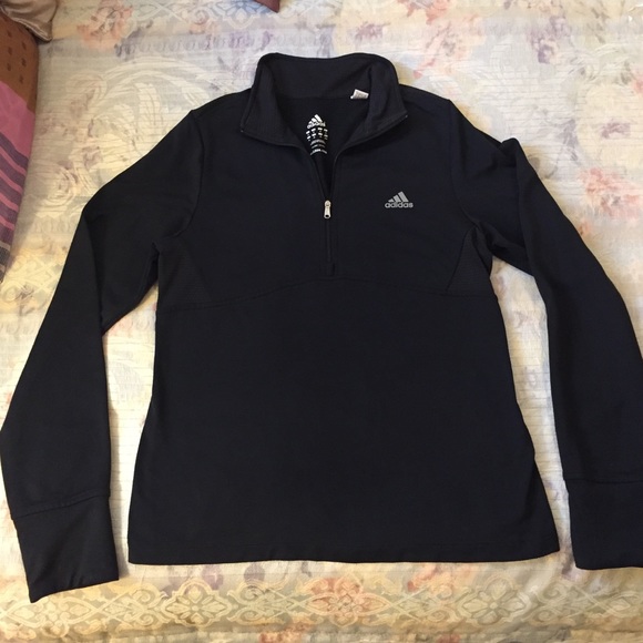 adidas Jackets & Blazers - Women’s Black Adidas Climalite 1/4 zip Pullover